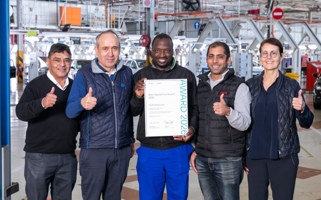 Volkswagen Group Africa honours its Best Apprentice for 2026